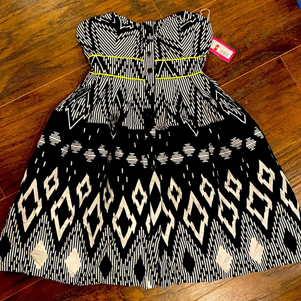 Strapless summer dress